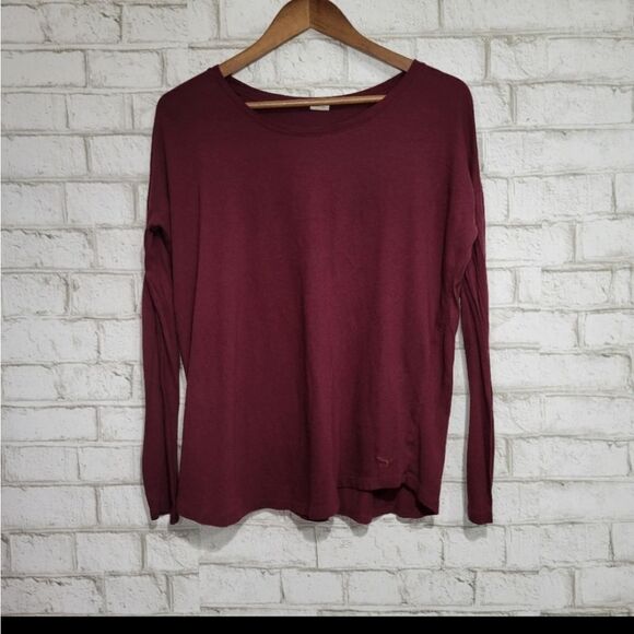 Victoria's Secret burgundy long sleeve night tee NWOT - Picture 5 of 8